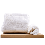 Chiffons blancs en coton recyclé